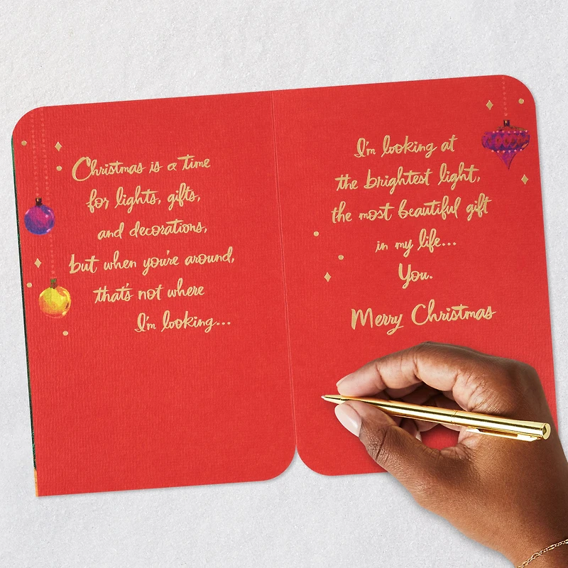 You're the Most Beautiful Gift Romantic Christmas Card for Wife for only USD 5.99 | Hallmark