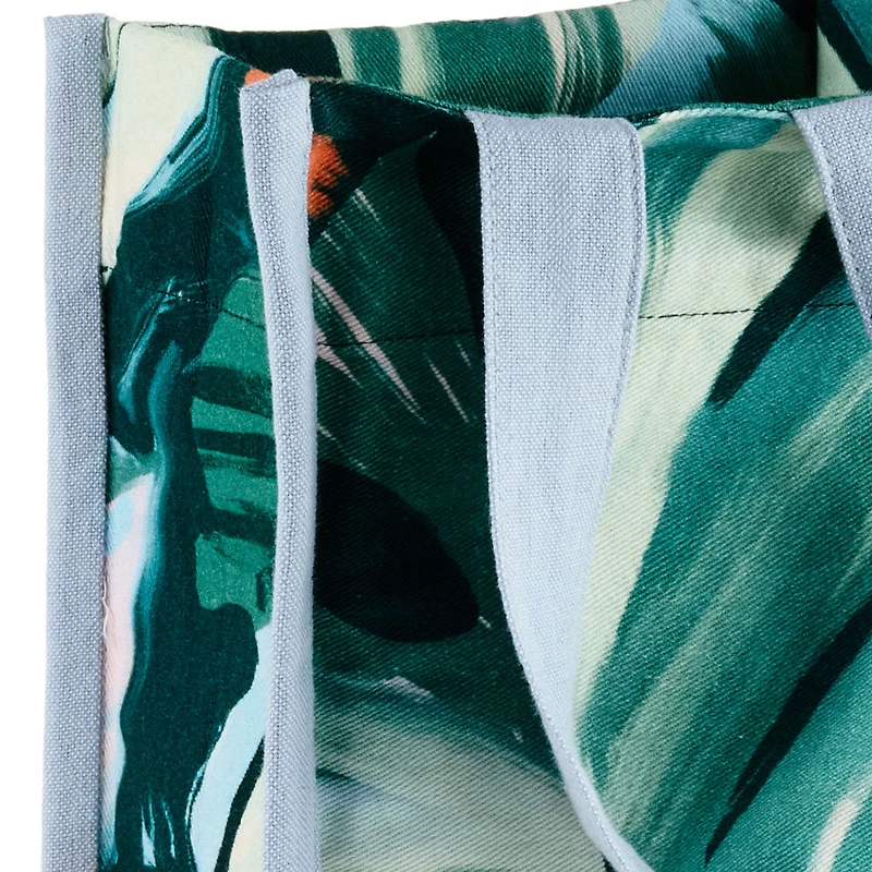 Lacey Chabert Collection Green Floral Fabric Wine Tote for only USD 14.99 | Hallmark