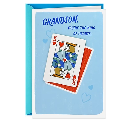 You're the King of Hearts Birthday Card for Grandson for only USD 6.99 | Hallmark