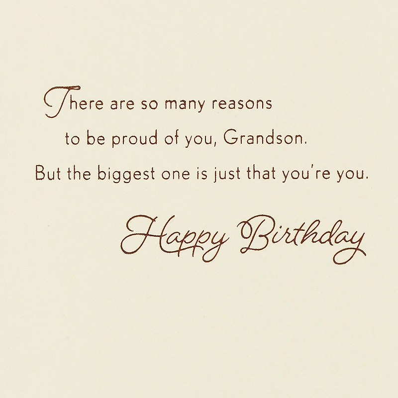 So Many Reasons to Be Proud Birthday Card for Grandson for only USD 6.99 | Hallmark