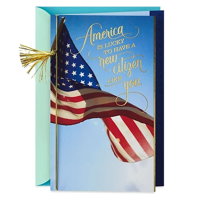 You Deserve to Feel Proud American Citizenship Congratulations Card for only USD 4.59 | Hallmark