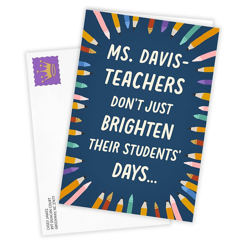 Pencils Custom Thank-You Card From Student for only USD 4.99 | Hallmark