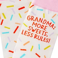 Grandma More Sweets Less Rules Novelty Crew Socks for only USD 12.99 | Hallmark