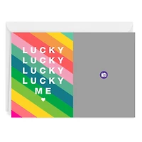 Personalized Lucky Me Rainbow Stripes Photo Card for only USD 4.99 | Hallmark