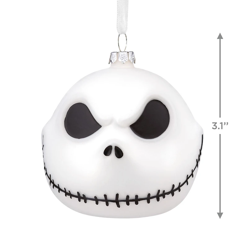 Disney Tim Burton's The Nightmare Before Christmas Jack Skellington Blown Glass Hallmark Ornament for only USD 9.99 | Hallmark