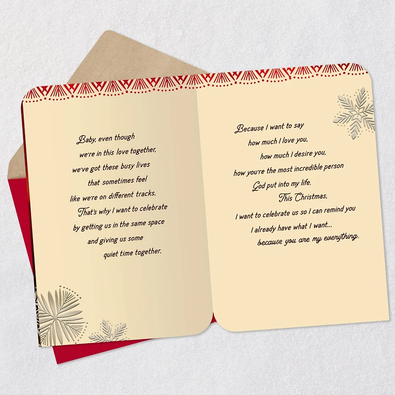 Baby, You're My Everything Romantic Christmas Card for only USD 6.59 | Hallmark
