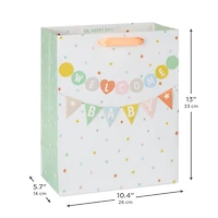 13" Welcome Baby Banner Large Gift Bag for only USD 5.49 | Hallmark