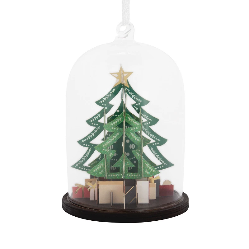Signature Christmas Tree Cloche Glass and Paper Hallmark Ornament for only USD 28.99 | Hallmark
