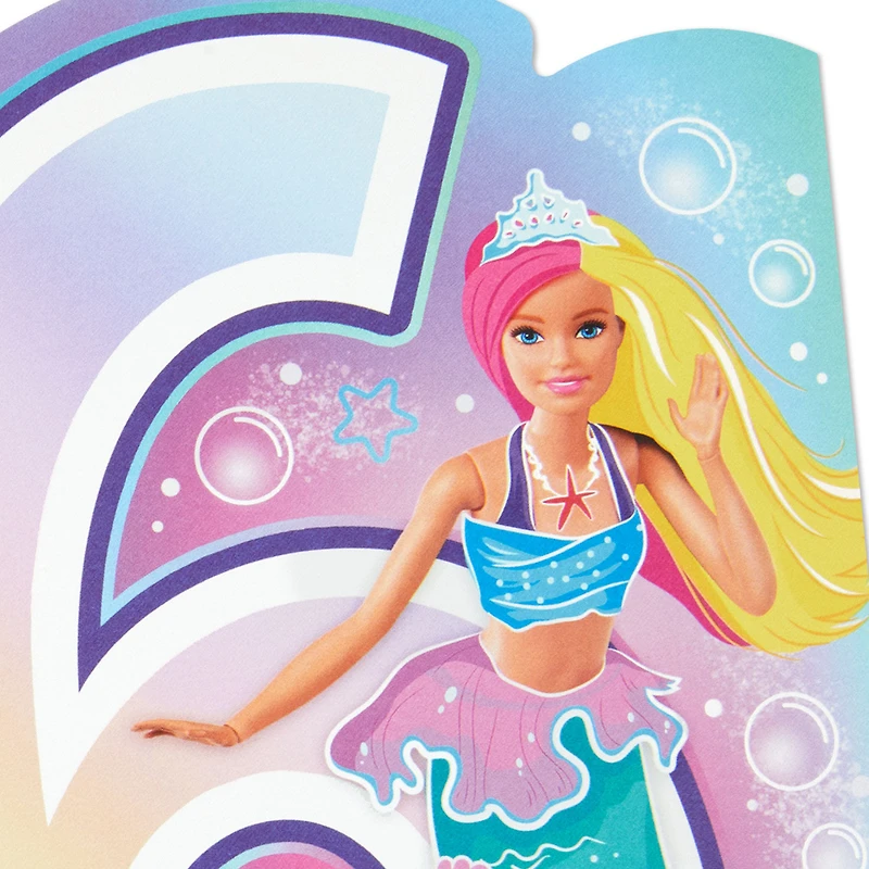 Barbie™ Sweet Mermaid Musical 6th Birthday Card for only USD 6.59 | Hallmark