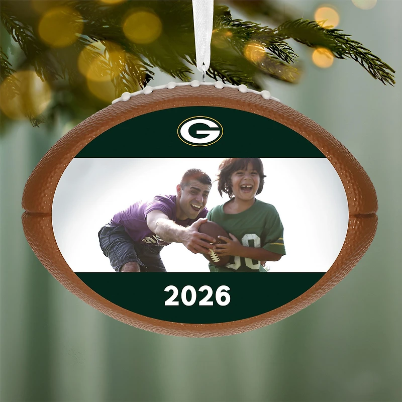 NFL Green Bay Packers Football Personalized Ornament, Custom Photo and Text for only USD 30.99 | Hallmark