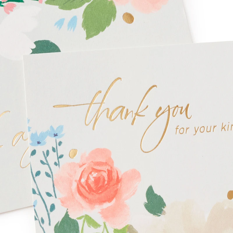 Soft Floral Boxed Blank Sympathy Thank-You Notes, Pack of 50 for only USD 11.99 | Hallmark