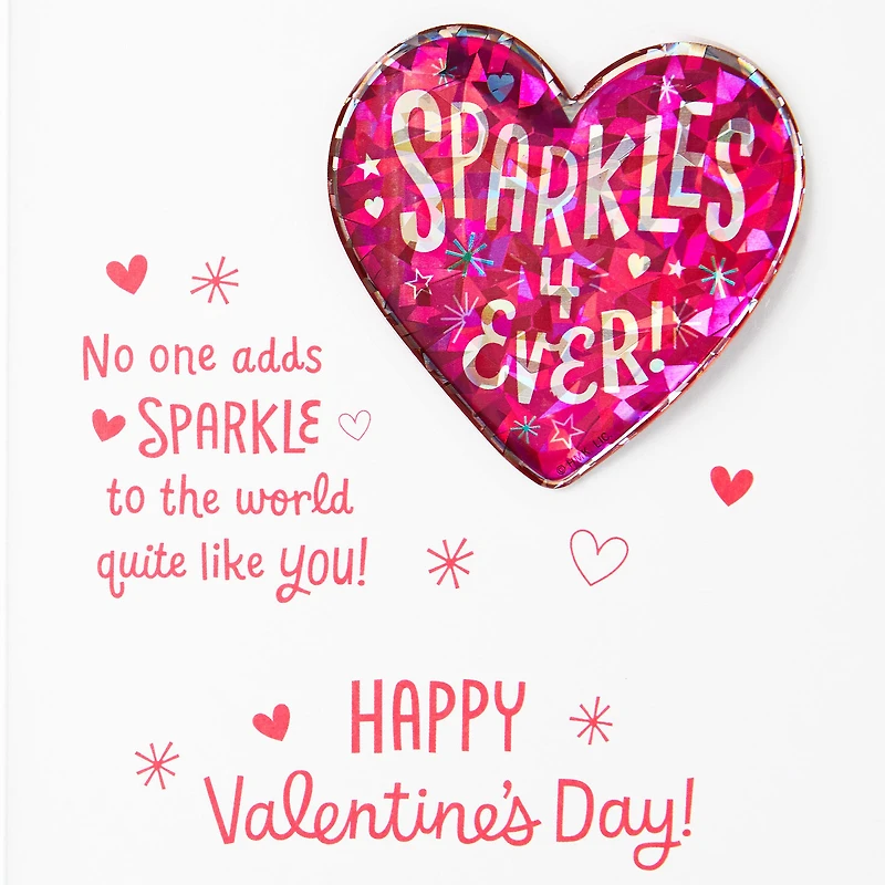 Sparkles Forever Granddaughter Valentine's Day Card With Sticker for only USD 4.99 | Hallmark