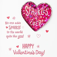 Sparkles Forever Granddaughter Valentine's Day Card With Sticker for only USD 4.99 | Hallmark