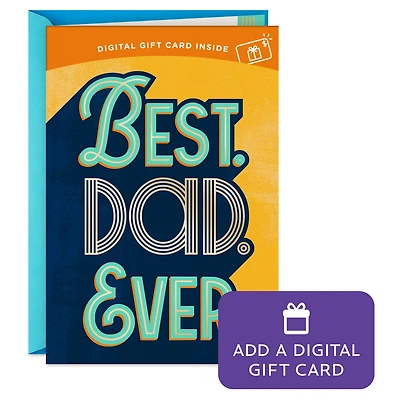 Best Dad Ever Gift Card Greeting Father's Day Card for only USD 4.99 | Hallmark