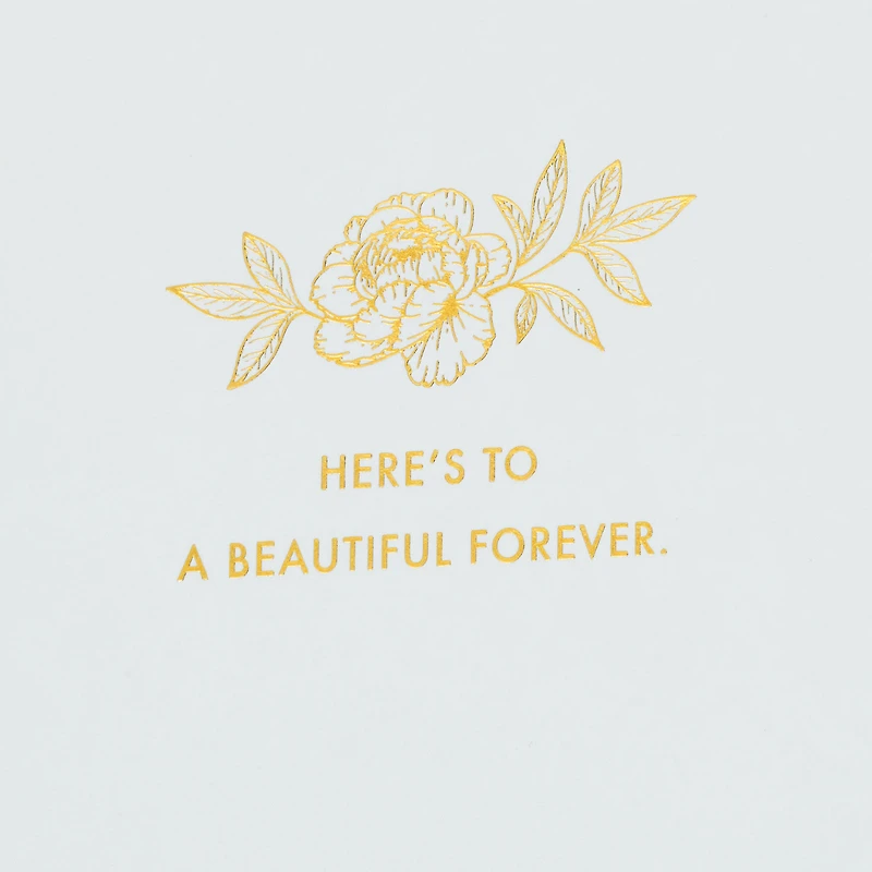Navy and Gold Floral 3D Pop-Up Wedding Card for only USD 8.99 | Hallmark