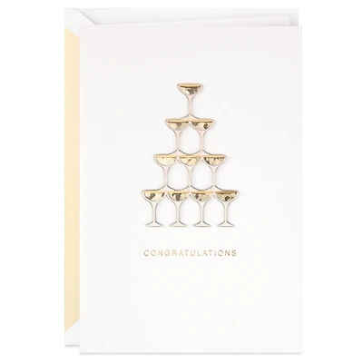 Cheers to a Lifetime of Happiness Wedding Card for only USD 8.59 | Hallmark