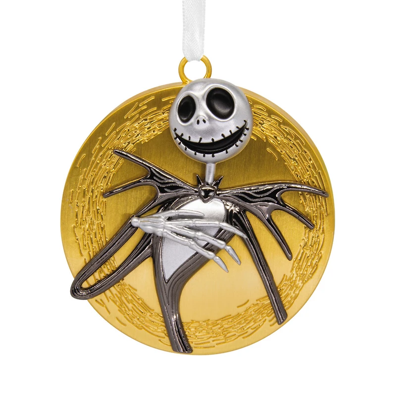 Disney Tim Burton's The Nightmare Before Christmas Jack Skellington on Moon Metal Hallmark Ornament for only USD 17.49 | Hallmark
