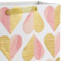 13" Romantic Gold and Pink Hearts Large Gift Bag for only USD 4.99 | Hallmark