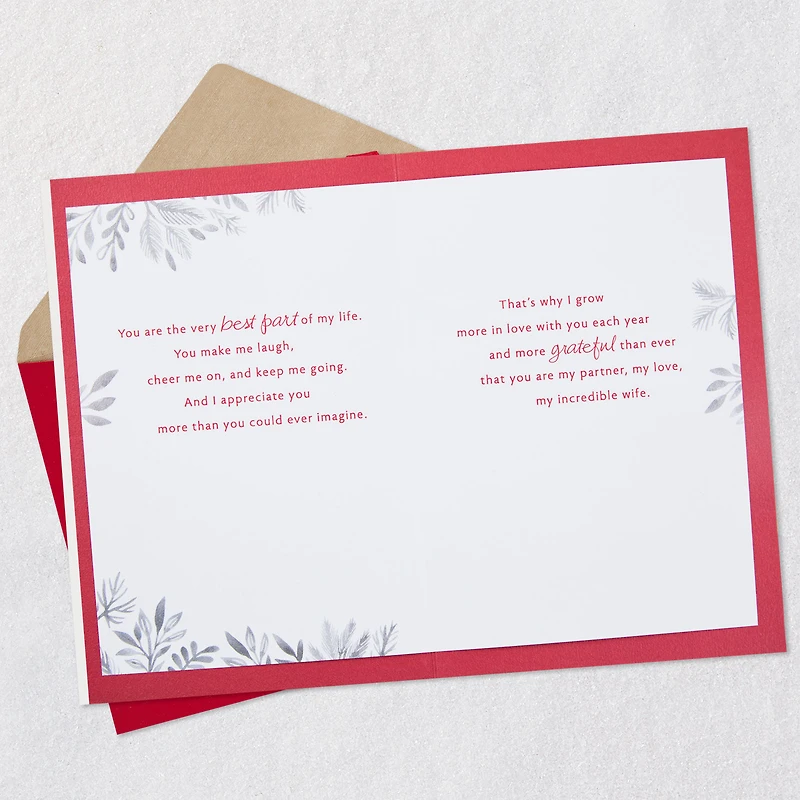 My Partner, My Love, My Incredible Wife Christmas Card for only USD 7.99 | Hallmark