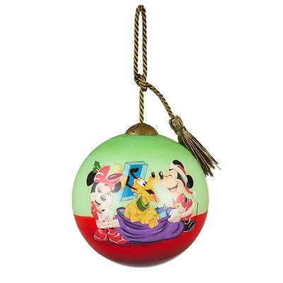 Disney Mickey and Friends Ne'Qwa Art® Hand-Painted Glass Hallmark Ornament for only USD 40.49 | Hallmark