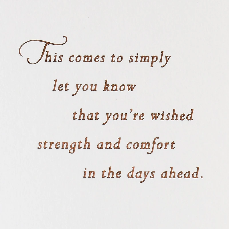 Wishing You Strength and Comfort Sympathy Card for only USD 5.99 | Hallmark