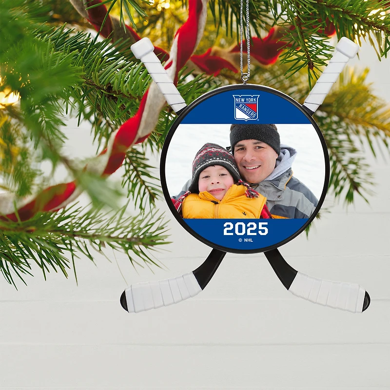 NHL New York Rangers® Hockey Personalized Ornament, Custom Photo and Text for only USD 30.99 | Hallmark
