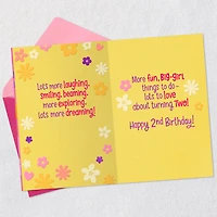Laughing, Exploring, Dreaming 2nd Birthday Card for Girls for only USD 3.99 | Hallmark