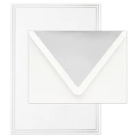 Double Silver Border Stationery Set, Box of 20 for only USD 14.99 | Hallmark