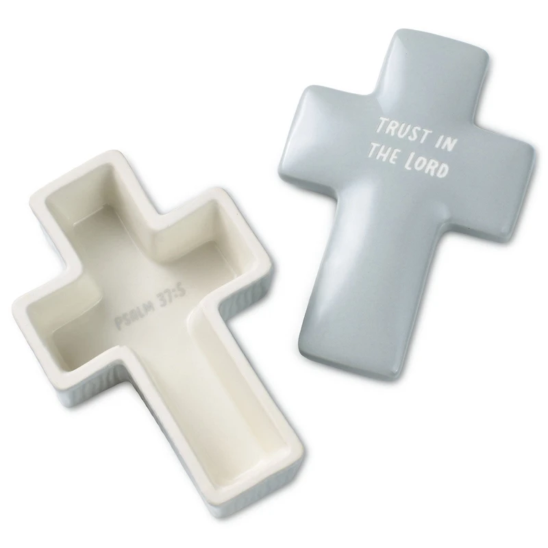 Confirmation Cross-Shaped Lidded Trinket Dish for only USD 29.99 | Hallmark