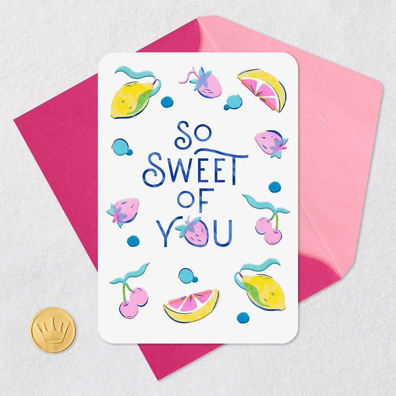 So Sweet of You Thank You Card for only USD 3.99 | Hallmark