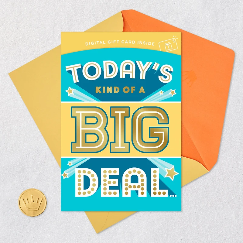 You're Kind of a Big Deal Gift Card Greeting Birthday Card for Kids for only USD 4.99 | Hallmark