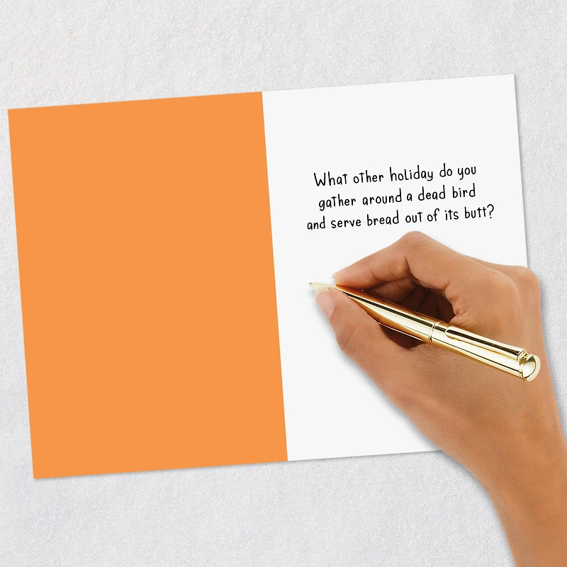 Plain Weird Pilgrim Funny Thanksgiving Card for only USD 3.49 | Hallmark