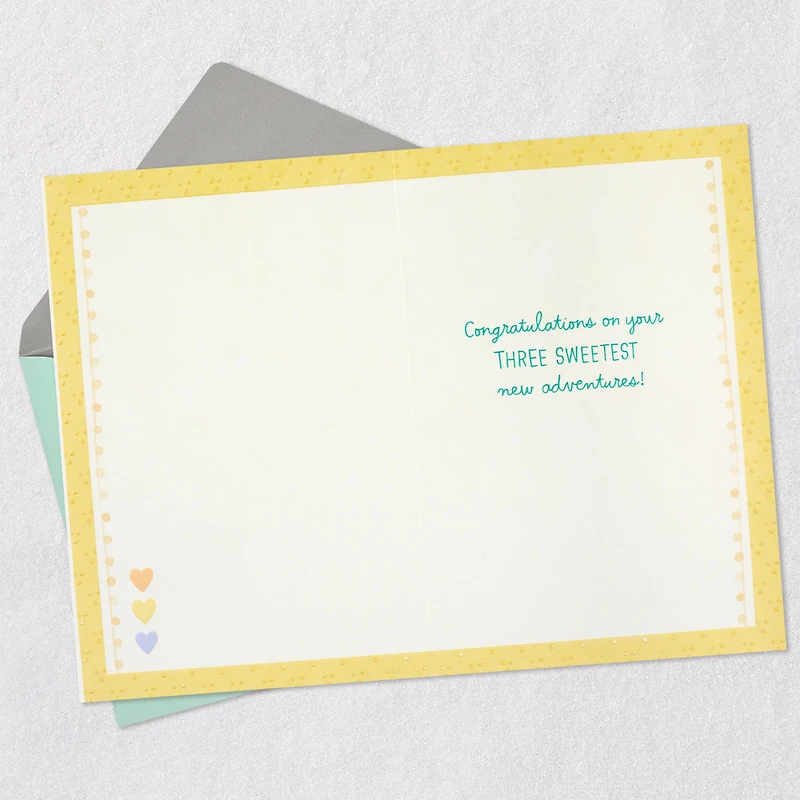 Triple the Love New Baby Triplets Card for only USD 2.99 | Hallmark