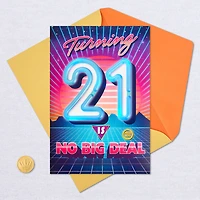 No Big Deal Musical Light-Up 21st Birthday Card for only USD 9.59 | Hallmark