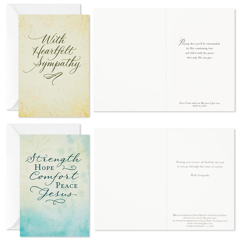 Simply Stated Boxed Religious Sympathy Cards Assortment, Pack of 12 for only USD 6.99 | Hallmark