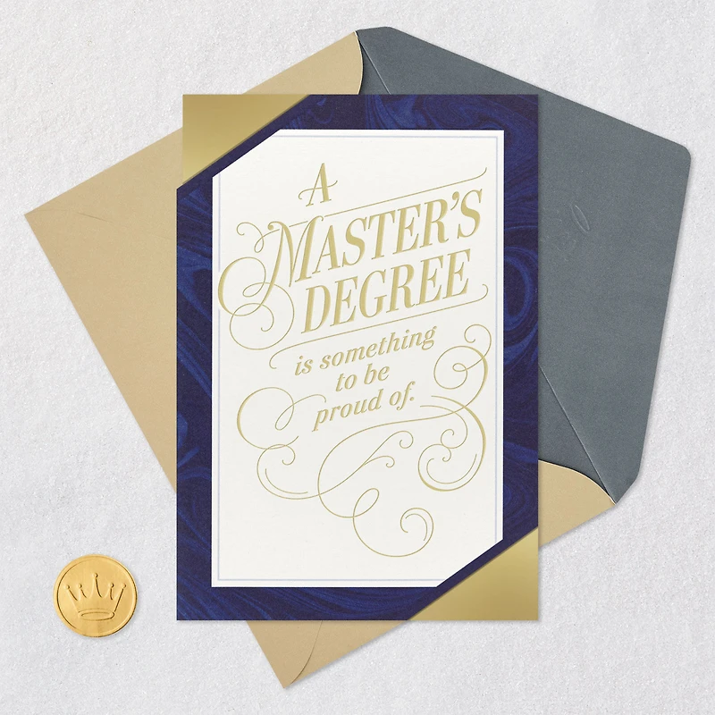Be Proud Master's Degree Graduation Card for only USD 4.99 | Hallmark