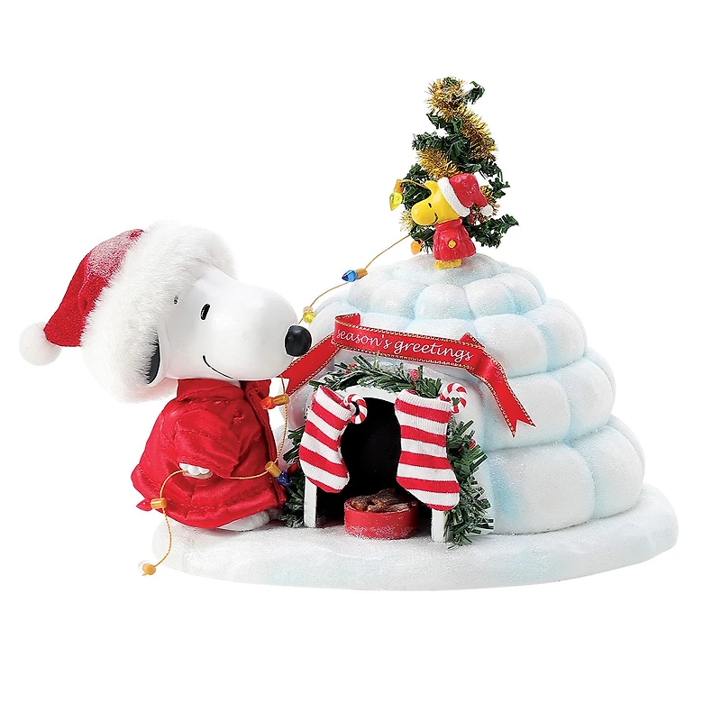 Enesco Peanuts Snoopy With Puffer Igloo Figurine, 7" for only USD 74.99 | Hallmark