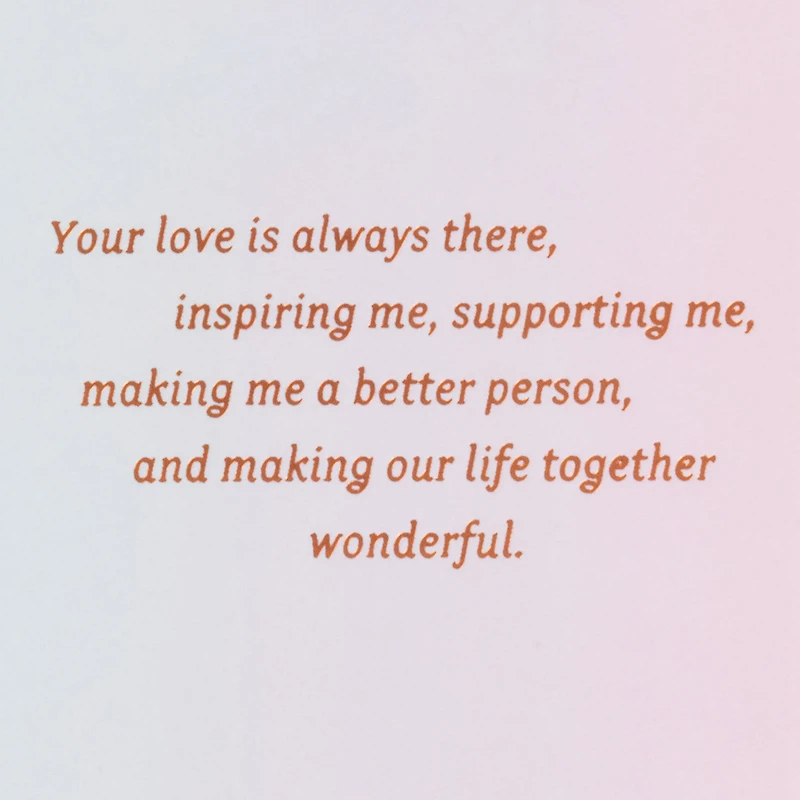 You Make Our Life Wonderful Romantic Birthday Card for Wife for only USD 8.99 | Hallmark