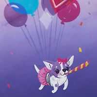 Dog With Balloons 3rd Birthday Card for Girls for only USD 5.59 | Hallmark