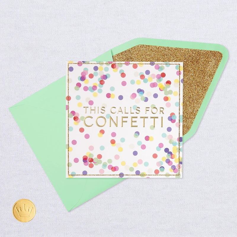 This Calls for Confetti Congratulations Card for only USD 5.99 | Hallmark
