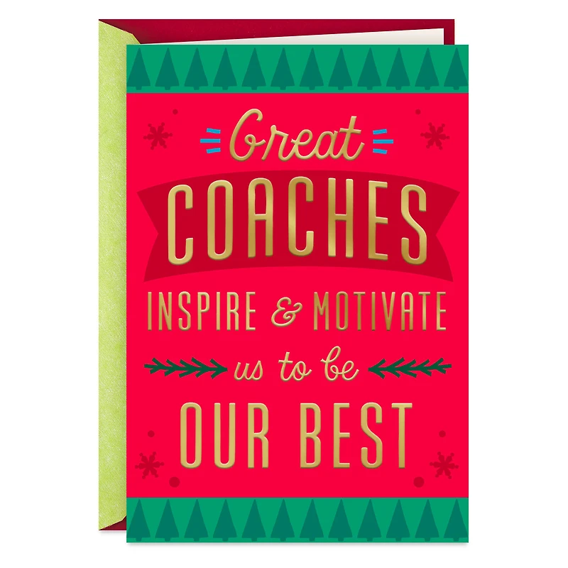 So Grateful for You Christmas Thank-You Card for Coach for only USD 2.99 | Hallmark