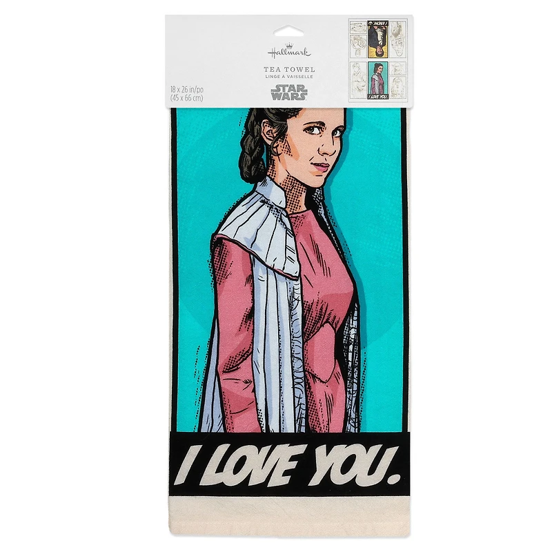 Star Wars™ Han Solo™ and Princess Leia™ Tea Towel, 18x26 for only USD 16.99 | Hallmark