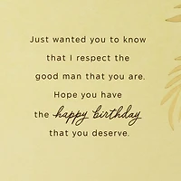 With Respect and Good Wishes Birthday Card for Stepdad for only USD 4.99 | Hallmark