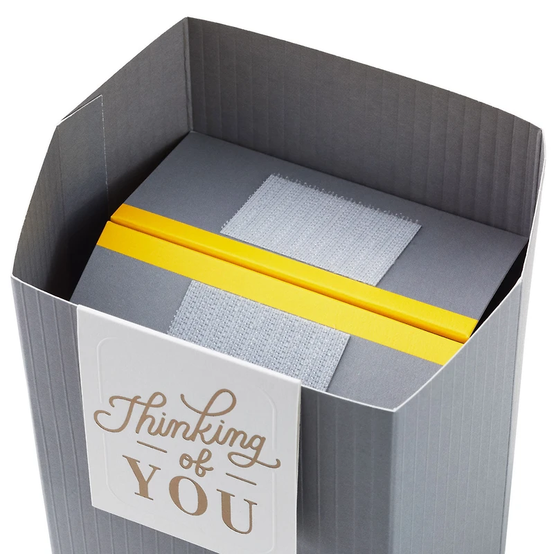 Build-a-Bouquet Thinking of You Gray Stripes Pop-Up Paper Vase With Mini Card for only USD 4.99 | Hallmark