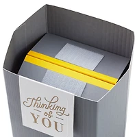 Build-a-Bouquet Thinking of You Gray Stripes Pop-Up Paper Vase With Mini Card for only USD 4.99 | Hallmark