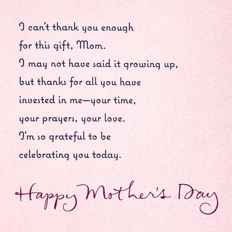 Thanks for Your Time, Prayers and Love Religious Mother's Day Card for Mom for only USD 5.99 | Hallmark