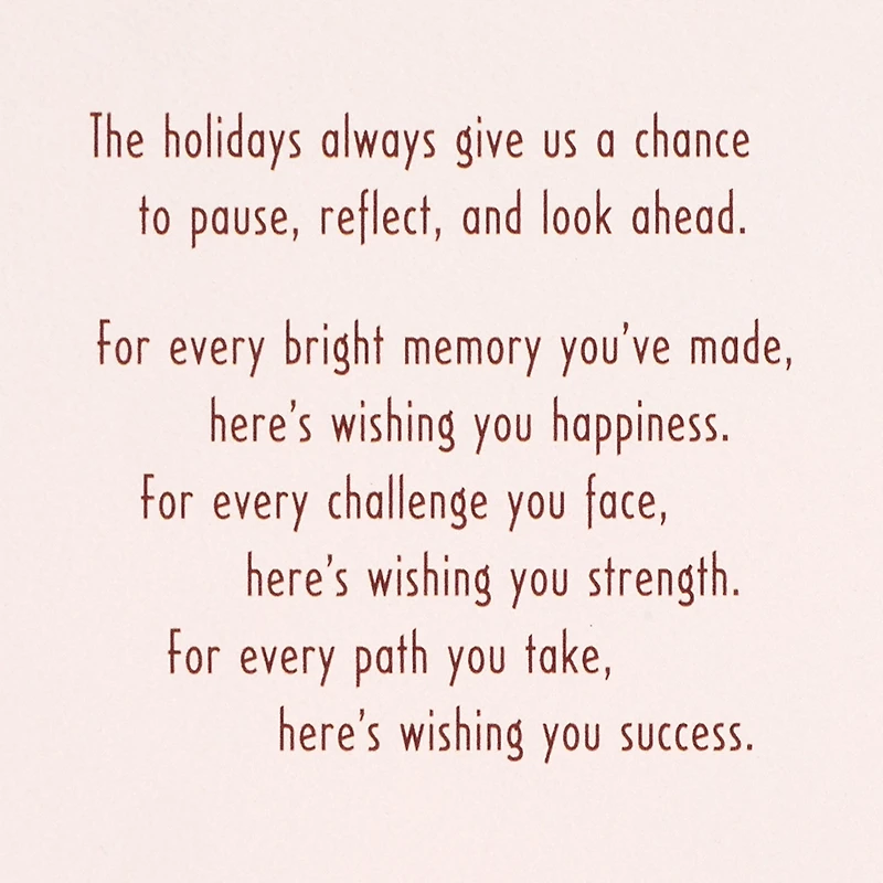 Wishing You Happiness, Success and Love Christmas Card for Son for only USD 6.99 | Hallmark