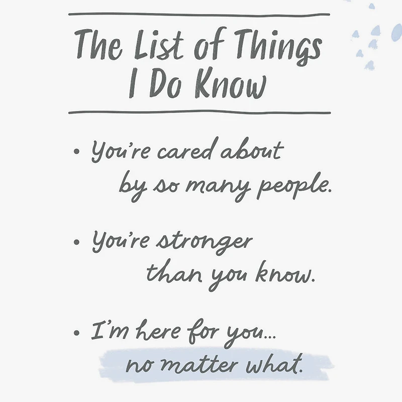 The List of Things I Know Encouragement Card for only USD 2.99 | Hallmark