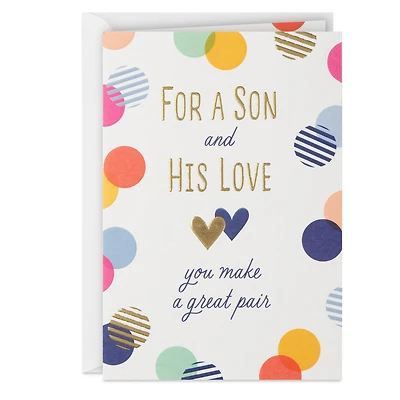 You Make a Great Pair Anniversary Card for Son and His Love for only USD 5.59 | Hallmark