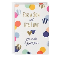 You Make a Great Pair Anniversary Card for Son and His Love for only USD 5.59 | Hallmark